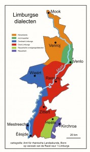 Limburgse dialecten (klik op de kaart voor een vergroting)